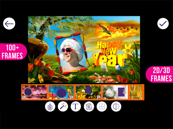 Screenshot #4 pour New Year Photo Frames