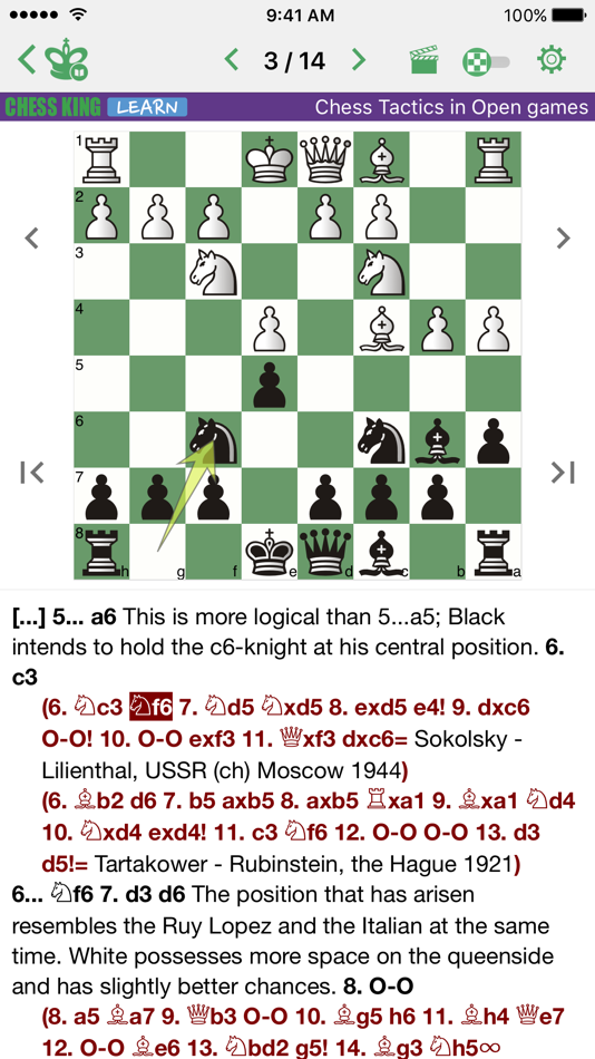 #2. Chess Tactics in Open games (iOS) Podle: Chess King