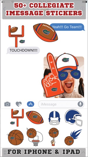 Florida Gators Stickers PLUS for iMessage(圖1)-速報App