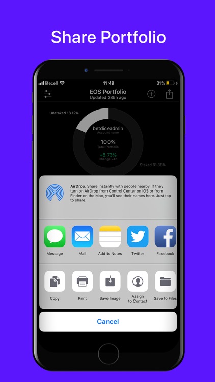 EOS Portfolio - Crypto Tracker
