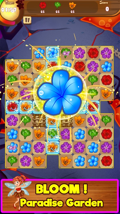 Blossom Garden Match 3 Puzzle Game!