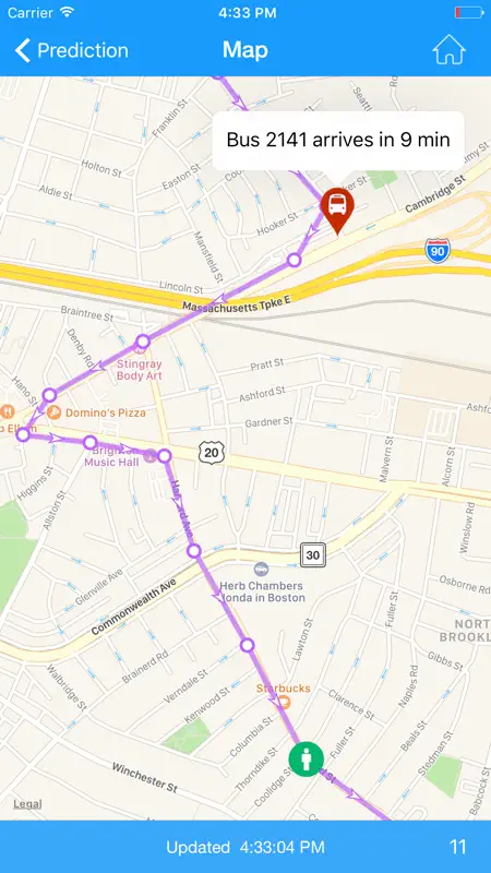 Where's my MBTA Bus? screenshot 5 of 5