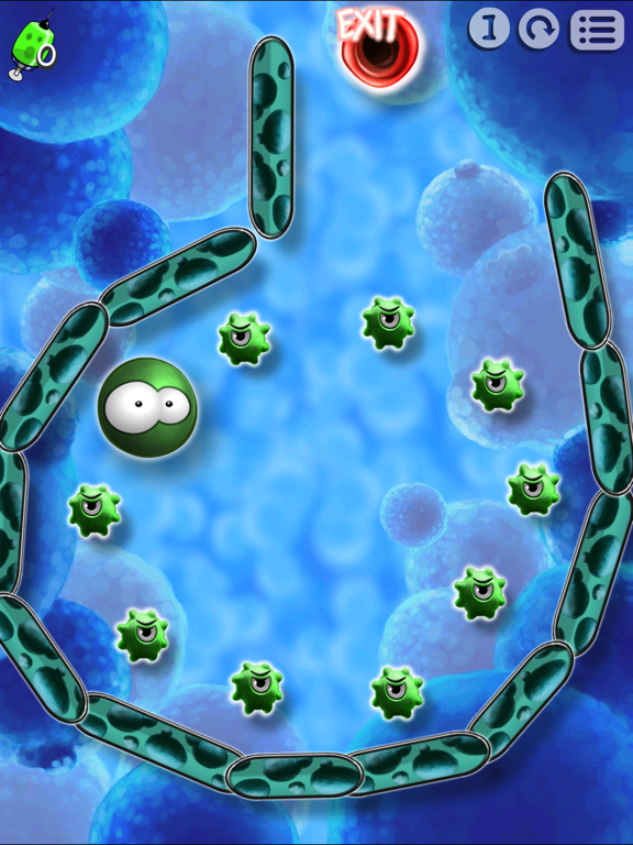 Screenshot #1 for Get the Germs: Addictive Physics Puzzle Game