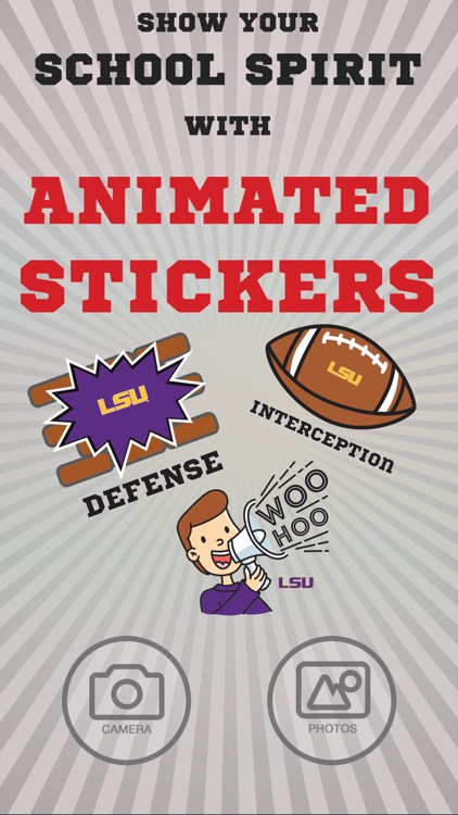 LSU Tigers Animated Selfie Stickers