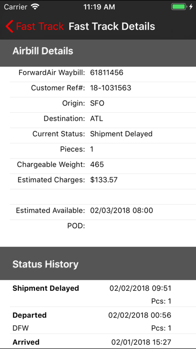 How to cancel & delete Forward Air Mobile from iphone & ipad 3