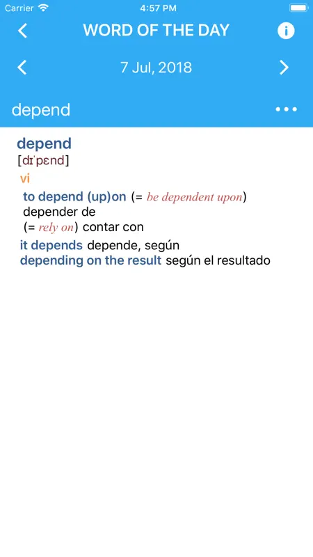 Collins Spanish Dictionary screenshot 1 of 5