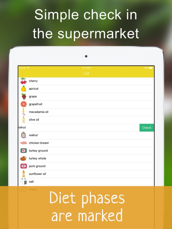 Screenshot #5 pour Adkins app Diet shopping list Food checker planner