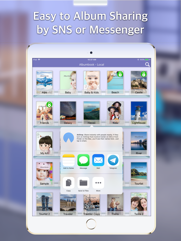 Albumbook - Photo Album Book iPad screenshot