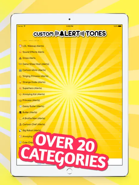 Tonos de alerta personalizados