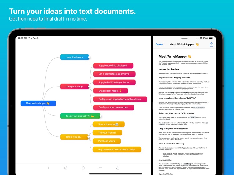 WriteMapper 2: Mind Map (iPad)