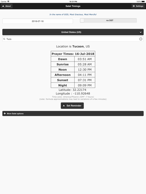 Screenshot #4 pour Contact Prayers (Salat) Times