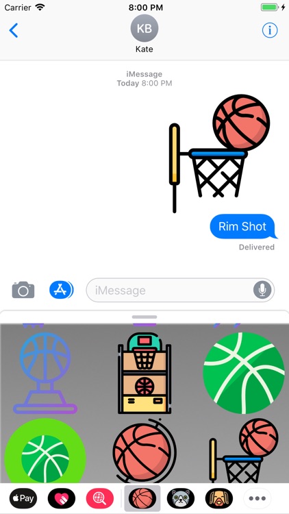 HD Basketball Stickers