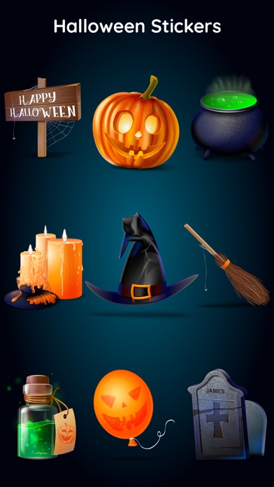 Pumpkin 3D Halloween Emojis screenshot 2