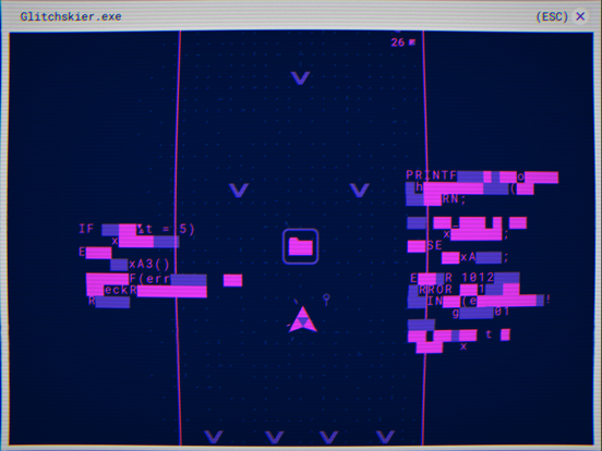 Glitchskier iPad app afbeelding 7