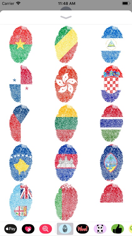 Fingerprint Flags Sticker Pack screenshot-8