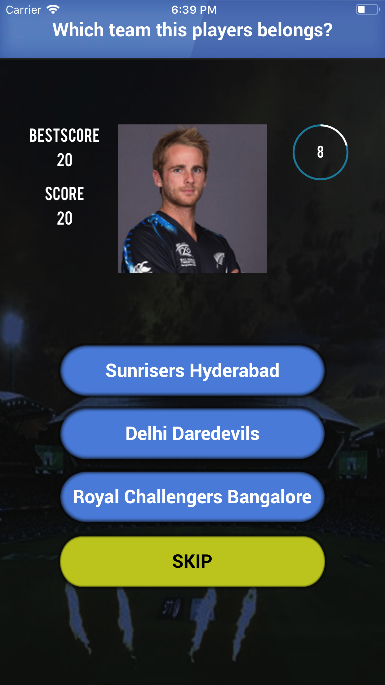 Guess Player Team - IPL Quiz
