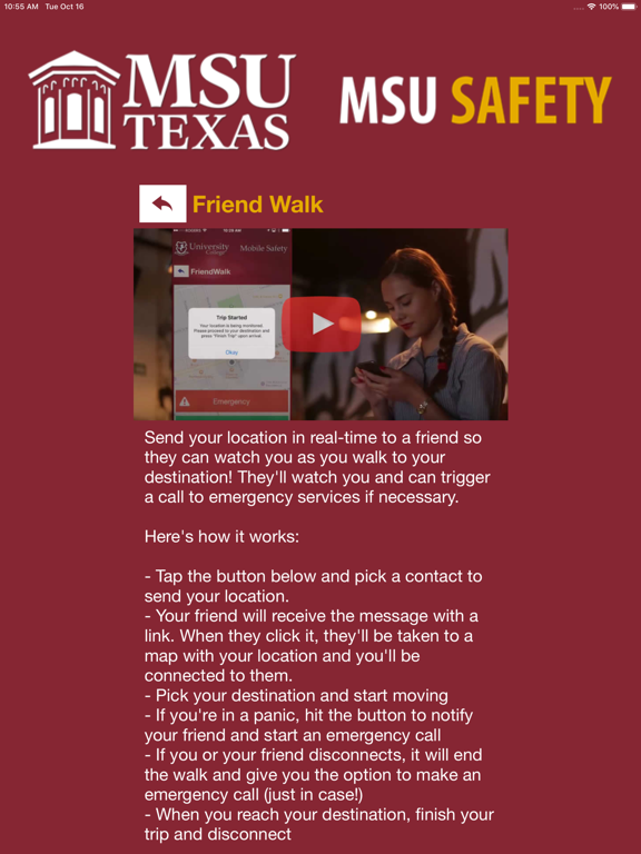 MSU Safety iPad screenshot 3 - Education app