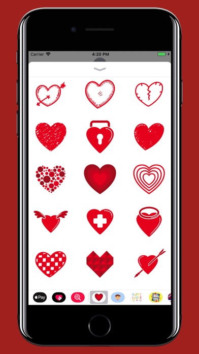 Hearts - Stickers & emoji Love screenshot 2