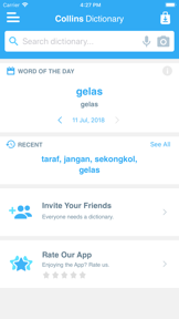Collins Malay Dictionary screenshot