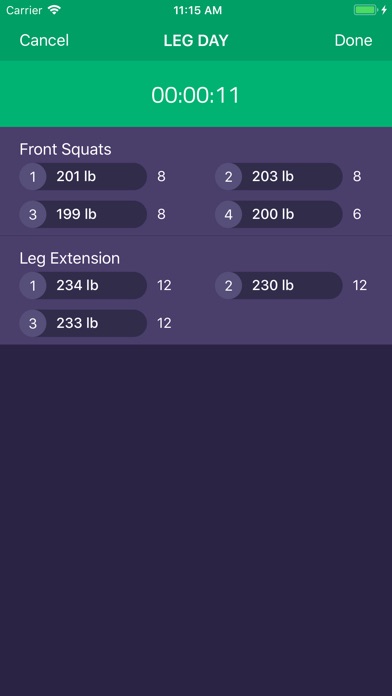 FitLog - A Simple Fitness Log screenshot 3