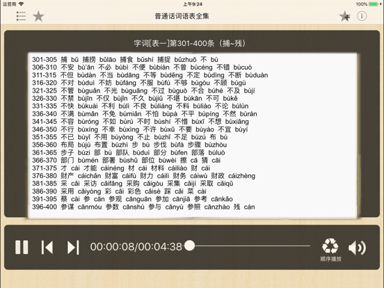 Screenshot #4 pour 普通话考试词语表全集(有声)