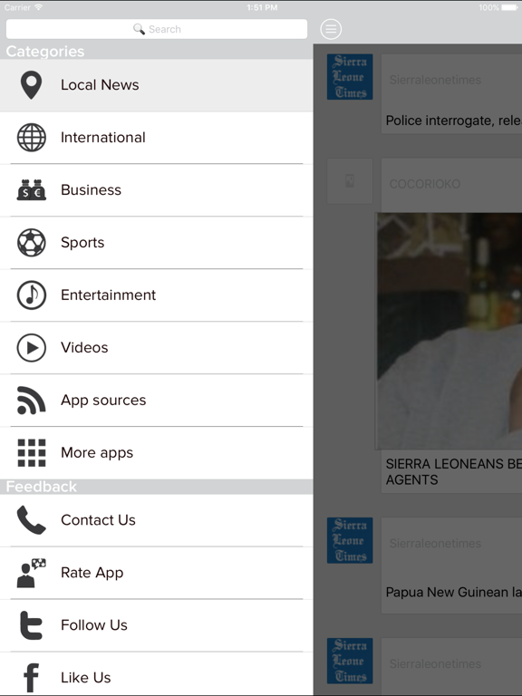 Screenshot #5 pour Sierra Leone News
