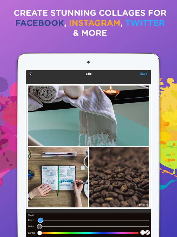 Screenshot #4 pour Pic Grid - Collage Photo Maker