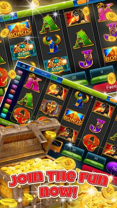 Egyptian King TUT Slot Machine Screenshot