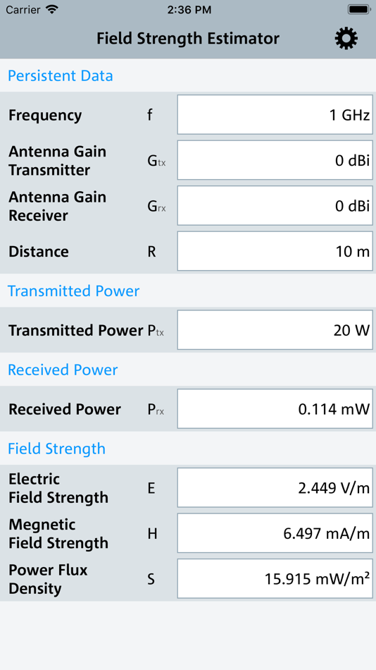 #1. Field Strength Estimator (iOS) 由: Rohde & Schwarz GmbH & Co. KG