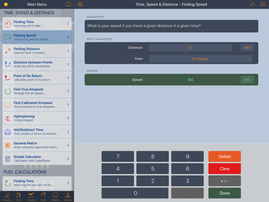 Screenshot #5 pour E6B Aviation Calculator