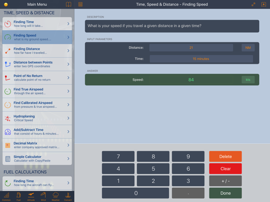 E6B Aviation Calculator iPad app afbeelding 2
