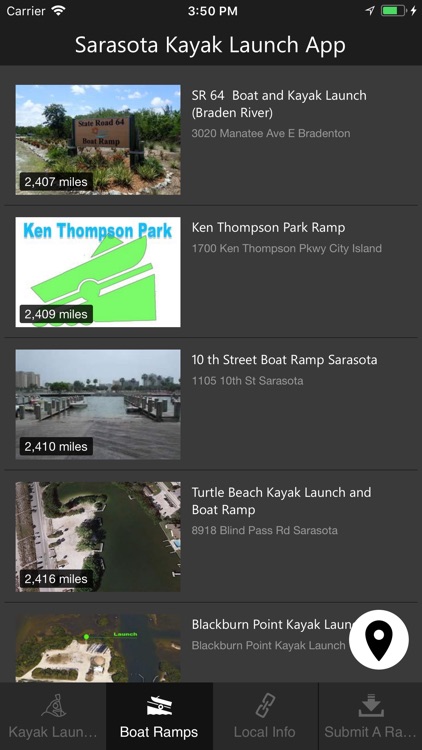 Sarasota Kayak Launch App