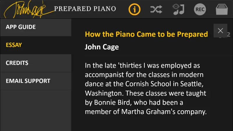 John Cage Piano screenshot 2 of 5