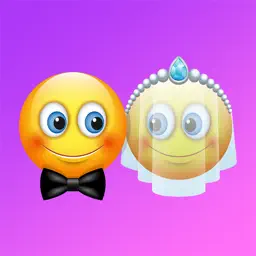 Couples in love emoji app icon
