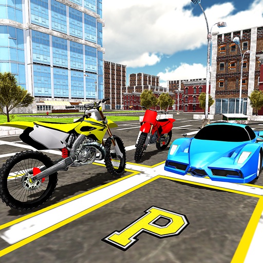 Bike Race & Motorcycle Parking icon