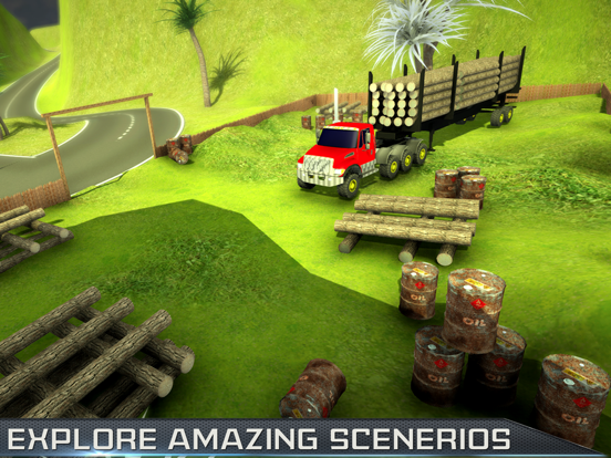 Cargo Truck Drive Simulator iPad screenshot