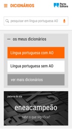 Dicion&aacute;rio Porto Editora Captura de tela 1