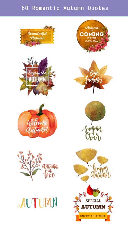 Autumn Love - Animal & Text & Elements Pack screenshot-3