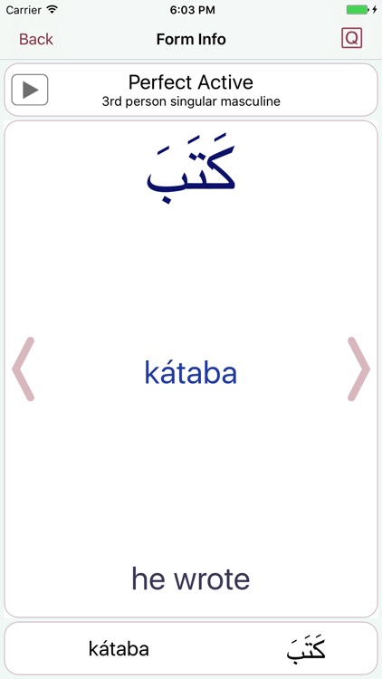 CJKI Arabic Verb Conjugator screenshot-4