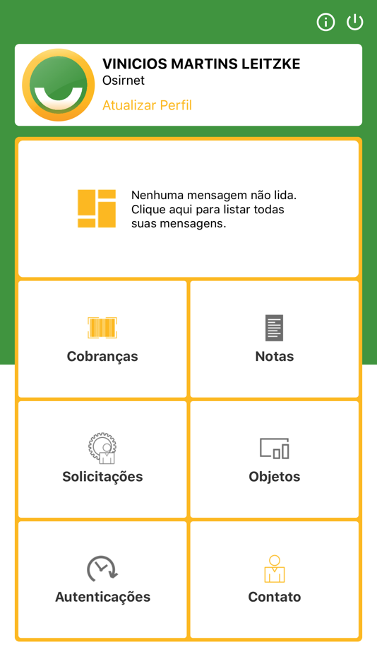 #4. Portal Osirnet (iOS) By: Voalle Participacoes LTDA