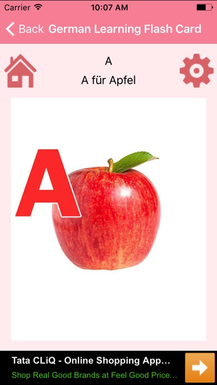 German Learning Flash Card