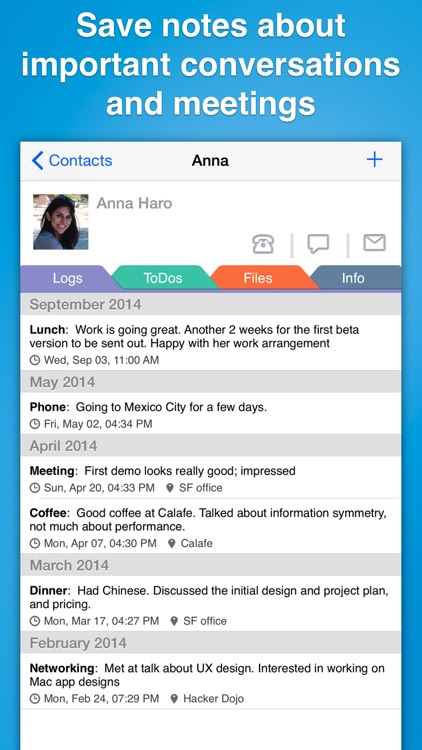 Contacts Journal CRM Lite