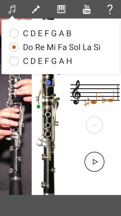 2D Clarinet Fingering Chart screenshot 2