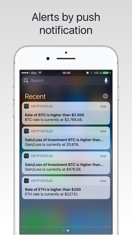 Cryptofolio - Portfolio for Bitcoin, Ethereum, ...