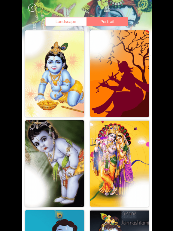 Janmashtami Photo Frame Editor iPad screenshot 4 - Photo & Video app