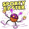 Easter Basketball Stickers