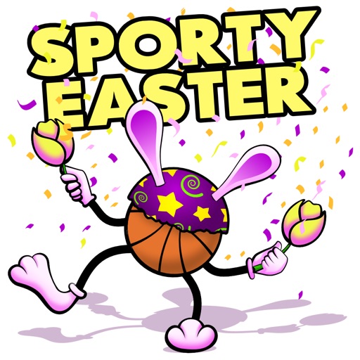 Easter Basketball Stickers