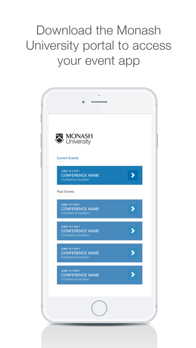 Screenshot #1 pour Monash University Events Portal