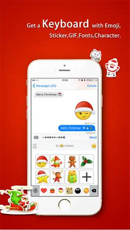 Game screenshot Emoji Added - Christmas Emoji apk