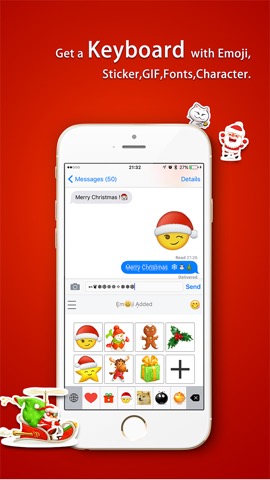 Emoji Added - Christmas Emojiのおすすめ画像2